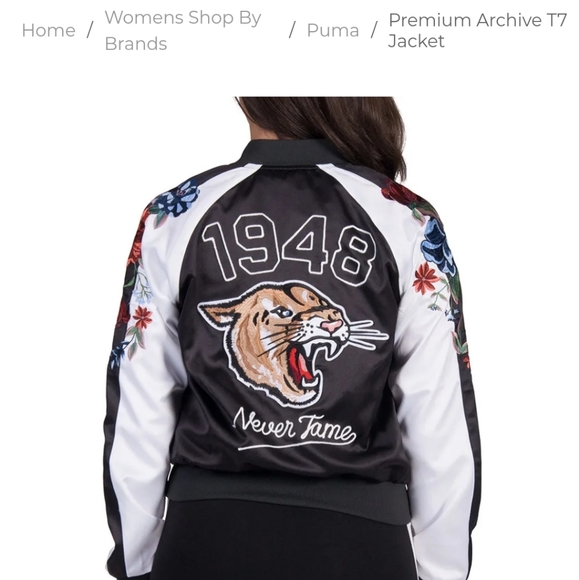puma bomber jacket womens